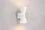 Ardas applique da esterno fusione alluminio bianca bi-emissione h. ...