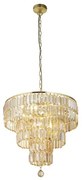 Empire 5lt pendant - metallo ottone satinato e bicchiere champagne