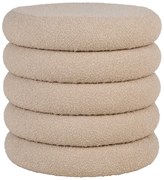 Sgabello in tessuto bouclé beige Brooklyn - House Nordic