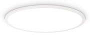 Plafoniera Moderna Fly Slim Alluminio-Plastiche Bianco Led 53W 3000K D60Cm