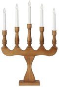 Markslöjd 706279 - Candelabro natalizio SVANEHOLM 5xE10/3W/230V pino/beige