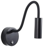 Zambelis 22049 - Lampada LED flessibile 3W 230V CRI90 nera