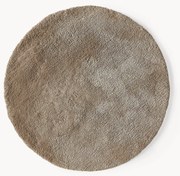 Tappeto rotondo soffice a pelo lungo Leighton