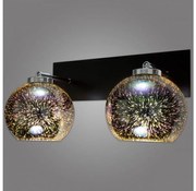 Kemar NP/K/2/D3 - Applique KULE 3D 2xE27/60W/230V