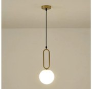 Lampadario a sospensione con filo 1xE27/40W/230V ottone