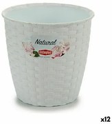 Vaso Stefanplast Bianco Plastica 14 x 13 x 14 cm (12 Unità)