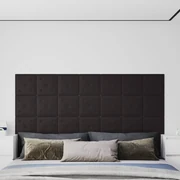 Pannelli Murali 12 Pz Neri 30x30 Cm Similpelle 1,08 M² /