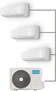 Olimpia Splendid - OS-C/SAALH21EIA Aryal S2 E Trial Inverter 14 (9.000 + 9.000 + 12.000 btu/h) - Climatizzatore Fisso Trial split, Gas R32, Classe di