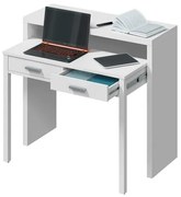 Scrivania Consolle Estraibile Salvaspazio 98x36x87 Cm Bianco Opaco
