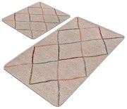 Set di tappetini per il bagno beige 2 pz 60x100 cm – Mila Home