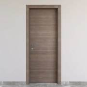 Porta tamburata battente Stylish grigio L 70 x H 210 cm reversibile