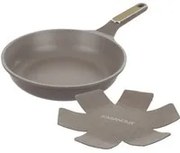Padella antiaderente 28 cm Taupe con salvapadella