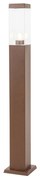 Lampada da esterno intelligente color marrone ruggine 80 cm con WiFi P45 - Malios