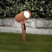 Faretto con Picchetto GU10 da Giardino Orientabile Serie SHADOW - Corten Colore del corpo Corten