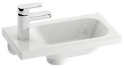 Ravak XJGL1100000 - Lavabo sospeso CHROME 40x22 cm in marmo colato/bianco