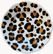 Piatto da torta fatto a mano Leopardo