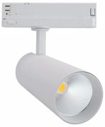 Faro LED 34W per Binario Trifase, 38° + 60° Bianco con driver Philips CRI92 Colore  Bianco Naturale 4.000K