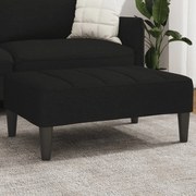 Poggiapiedi Nero 77x55x31 Cm İn Tessuto /