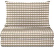 Completo letto 1 piazza e mezza quadri beige