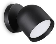 Applique Da Parete Contemporaneo Dodo Metallo Nero 1 Luce Gx53 15W 3000K Ip20