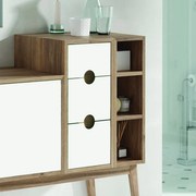 Armadietto bagno a terra Kompas VISOBATH 3 cassetti P 45 x L 30 x H 64.6 cm bianco
