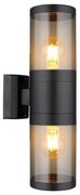 Globo 32014-2BS - Applique da esterno XELOO 2xE27/60W/230V IP44