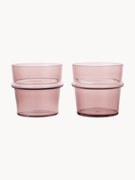 Bicchieri acqua in vetro soffiato Boya 2 pz