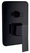 Miscelatore doccia incasso con deviatore nero opaco serie Elegant