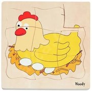 Puzzle multistrato - la vita della gallina