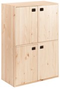 Libreria 5 ripiani Dinamic L 70.8 x P 33 x H 105.4 cm pino naturale, portata per ripiano 50 kg