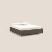 Sara sommier con giroletto contenitore in tessuto impermeabile T02 marrone