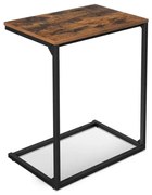 Tavolino d'appoggio ELDUR marrone/nero