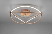 Charivari plafoniera led ottone satinato ellissi dimmerabile con in...