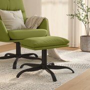 Poggiapiedi Verde Chiaro 60x60x36 Cm İn Velluto /