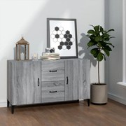 Credenza grigio sonoma 100x36x60 cm in legno multistrato