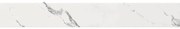 Piastrella battiscopa Michelangelo in gres porcellanato bianco lucido L 60 x H 7.5 cm x Sp 8 mm confezione da 12 ml