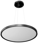 Pannello LED Rotondo a Sospensione 50W Slim CCT Ø600mm IP20 - Nera