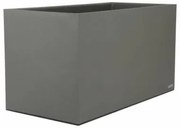 Vaso Riviera Rettangolare Grigio 80 x 40 cm Granito