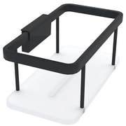 NIMCO Ki-14015-B-90 - Mensola a muro per doccia KIBO opaco nero/bianco