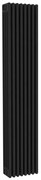 Radiatore acqua calda Comby in acciaio 4 colonne, 8 elementi, interasse 1935 mm, nero
