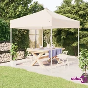 Costway Gazebo a doppio tetto con zanzariera 3x3M da esterno e campeggio  Beige