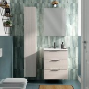 Pensile bagno Jnka specchio in vetro SENSEA, 1 anta apertura da destra e sinistra P 14 x L 60 x H 75 cm