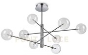 Lampada a sospensione equinoxe sp8 cromo