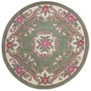 Tappeto rotondo in lana verde ø 120 cm - Flair Rugs