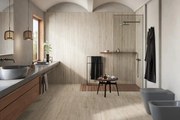 Piastrella da rivestimento interno ed esterno 20 x 120 cm Sp. 9 mm rettificato Pompei in gres naturale smaltato opaco bianco traffico molto intenso (pei 5/5) R10 0.96 mq