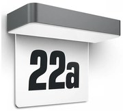 Steinel 065935 - Numero civico solare LED 0,07W 2000mAh IP44 antracite