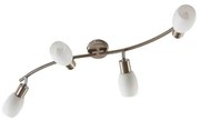 Lindby - Arda 4 Plafoniera L70 Stainless Steel/Opal Lindby