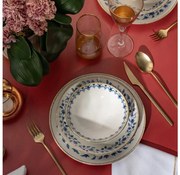 Set da tavola 18 pezzi bianco/blu/porcellana
