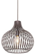 Lampada a sospensione moderna marrone 38 cm - Saffira