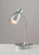 Lampada da tavolo arkimede orientabile silver 1xe14 13,5x36cm ldt05...